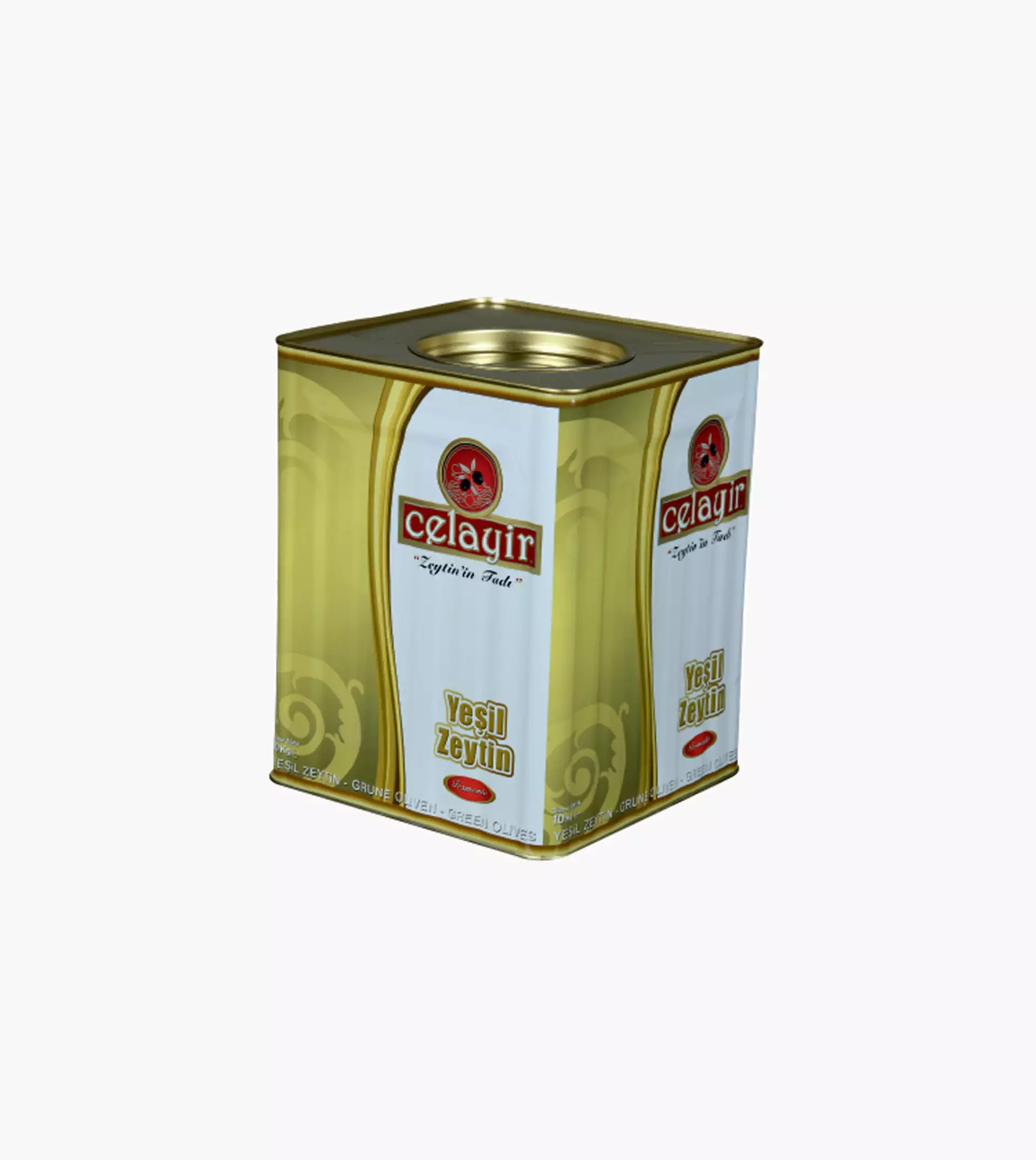10 Kg. Teneke Çizik Yeşil Zeytin