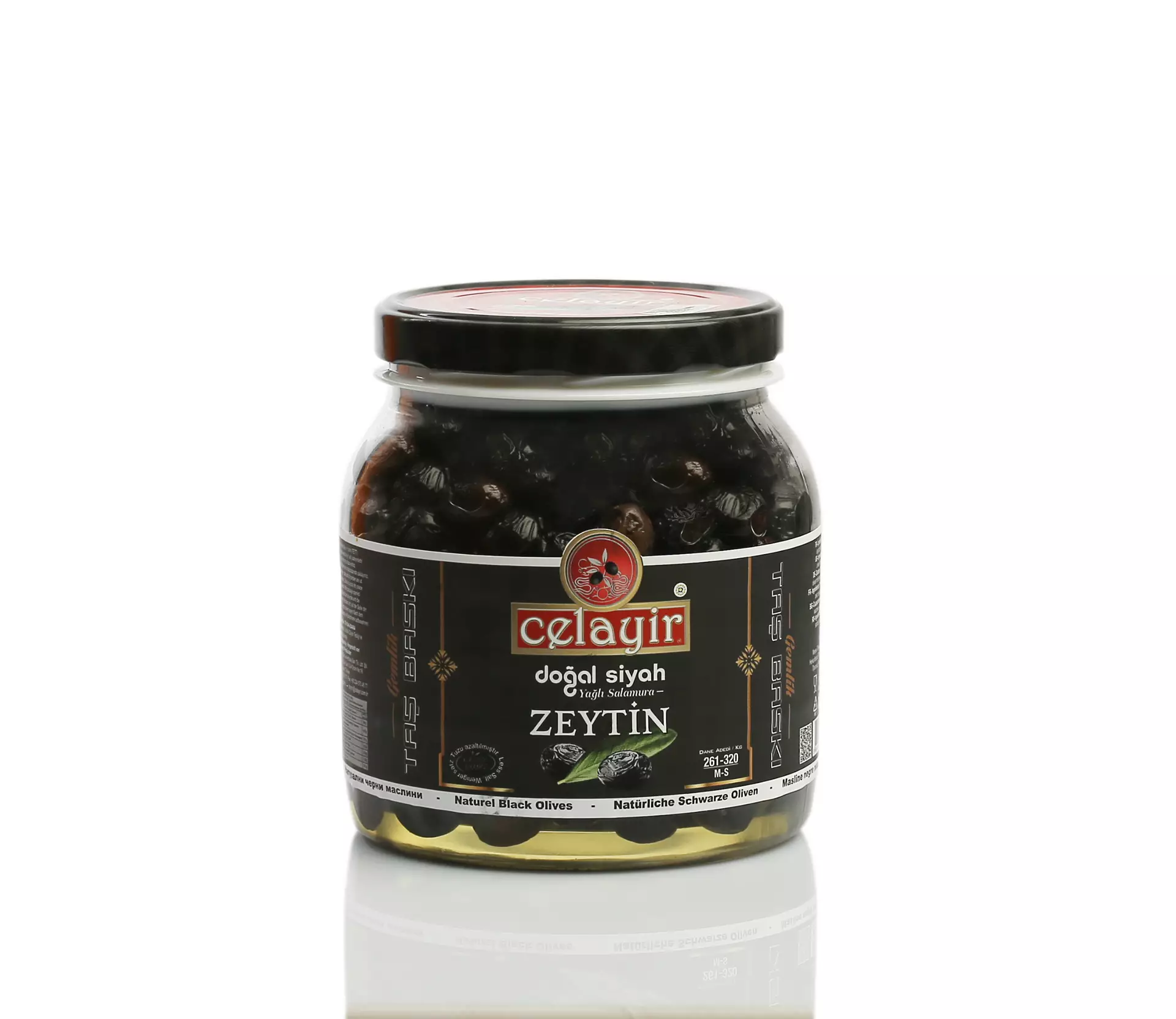 1000 g Pet Yağlı Siyah Zeytin-9120